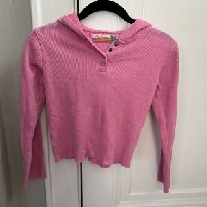 Vintage Havana Pink Ribbed Top kids size 10/12